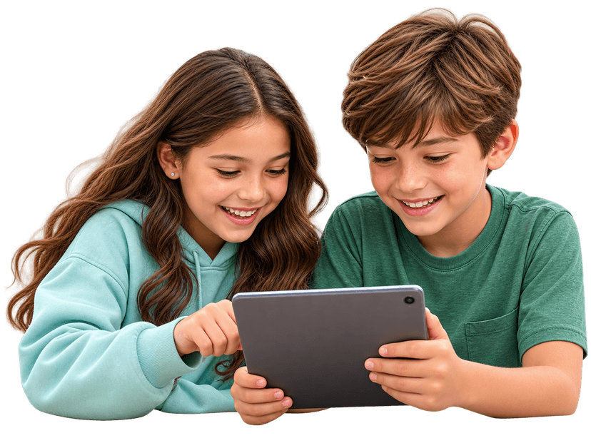 Kids using Pick Forge
